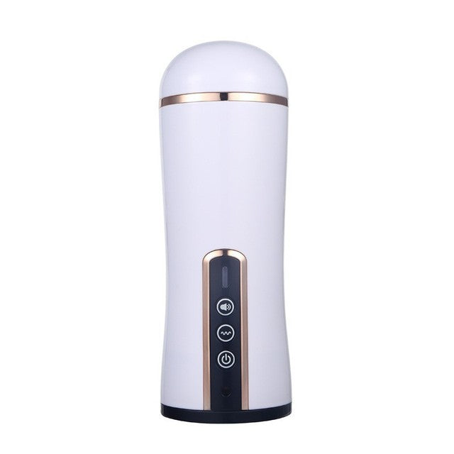Aircraft Cup Men's Electric Telescopic Vacuum Oral Masturbation Cup Adult Sex Products Penis Trainer