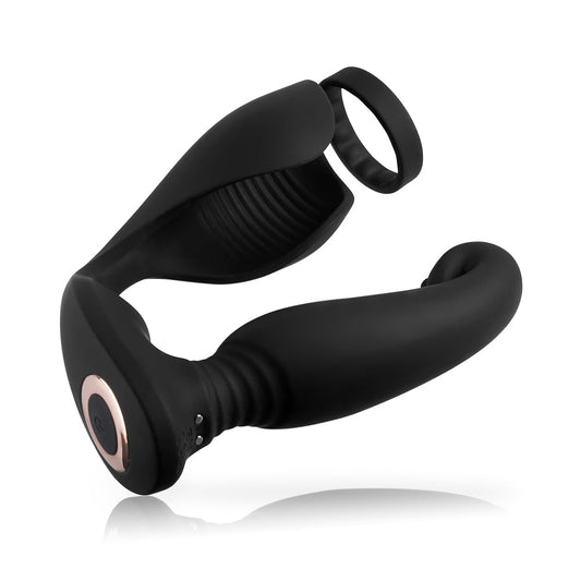 S-HANDE Versatile Vibrating Remote Control Cock Ring Butt Plug Prostat