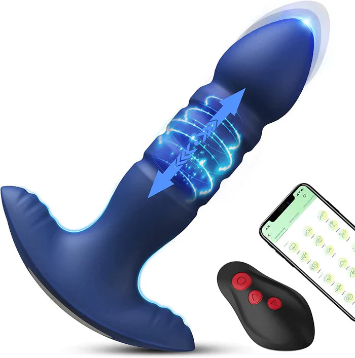 Anal Plug Vibrator with App Control Sex Toys for Men & Women