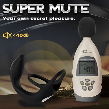 U-REYER APP Control 4 Quiet Vibrations Cock Ring & Prostate Massager