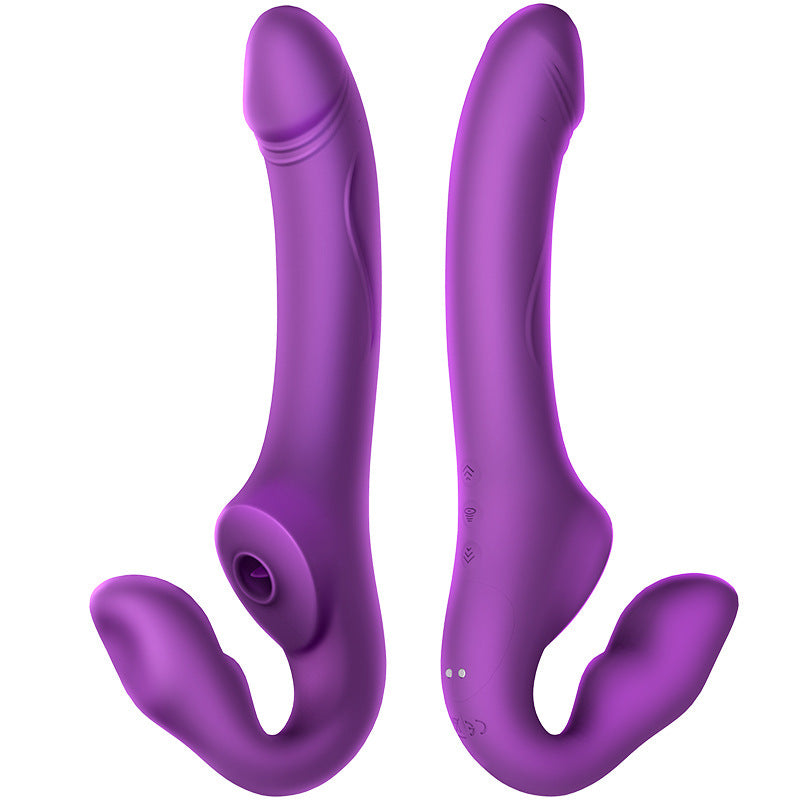 Wireless Remote Control Vibrating Double Head Sucking And Inserting Si