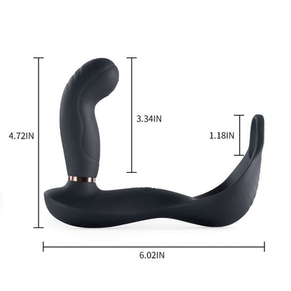 Cock Ring And Vibrating Butt Plug ——  Lovelyhoneytoy