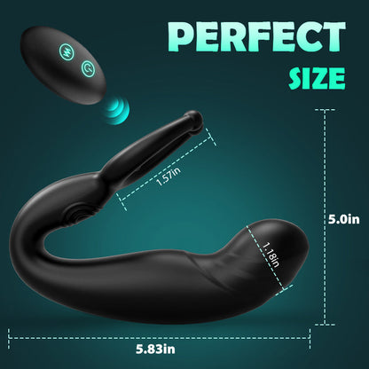 Acmejoy - Bead Massage P-spot 9 Vibrating Prostate Massager with Remote Control