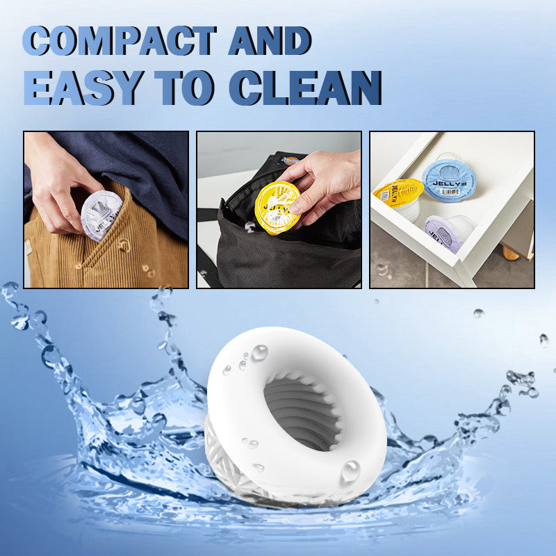 ACMEJOY Manual Erotic Jelly Masturbation Cup Disposable Stretch Male Transparent Masturbator 6 PCS