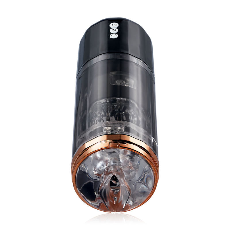 TRANSFO 5 Spinning 10 Vibrations Sectional Sleeves Masturbation Cup