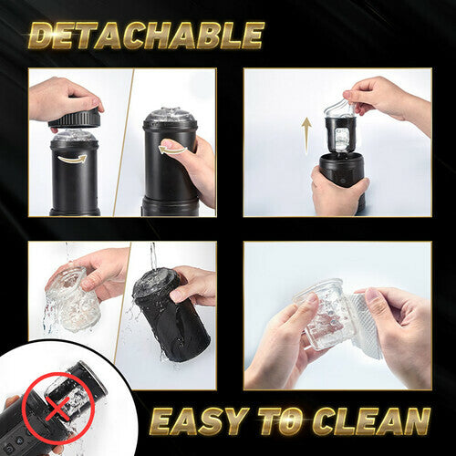 3 in 1 Automatic Masturbator Cup With 5 Thrusting&Rotating&Sucking Functions