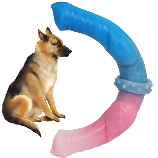 Double Ended Wolf Dog Dildo Gay And Lesbian Sex Toy For Masturbating Orgasm