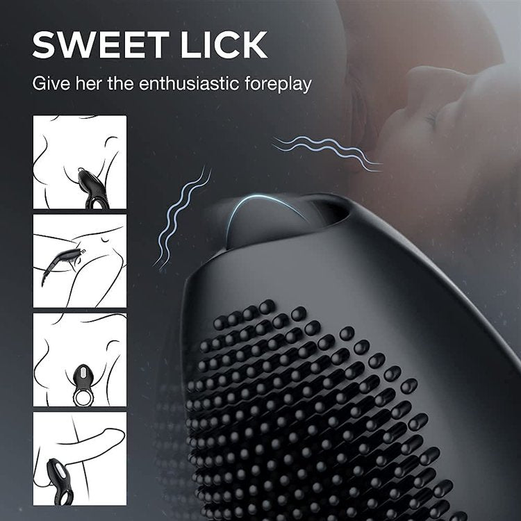 Cock Ring Perineum Massager Couple Vibrator