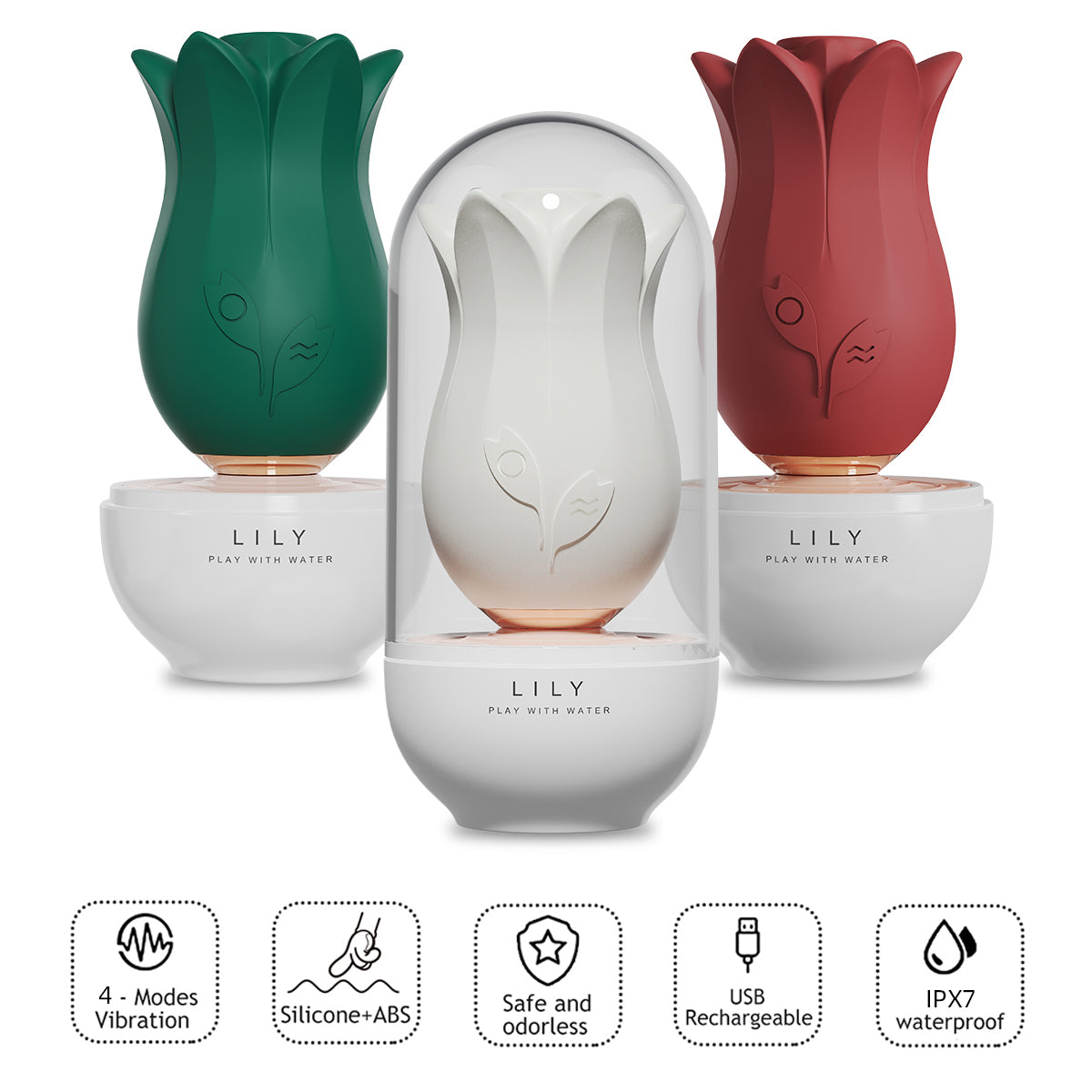 Rose Lili Stimulator Rechargeable Toys