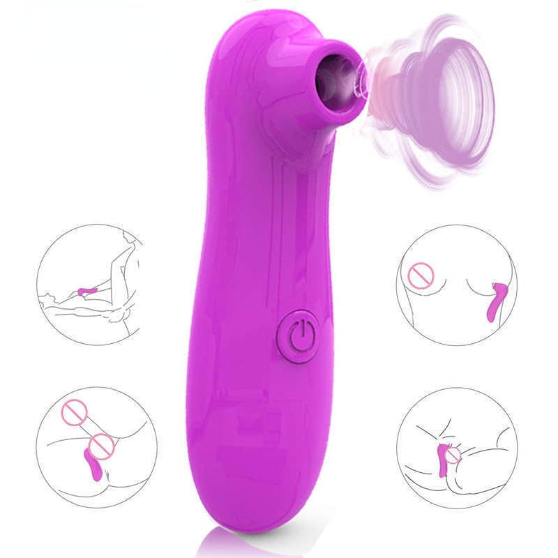 10 Frequencies Mini Clitoral Sucking Vibrator