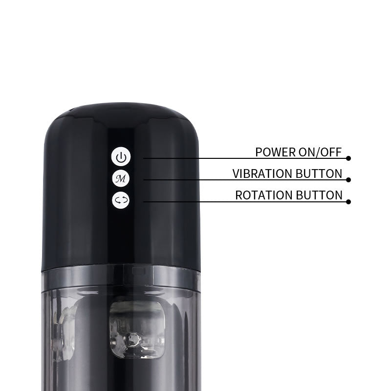 TRANSFO 5 Spinning 10 Vibrations Sectional Sleeves Masturbation Cup