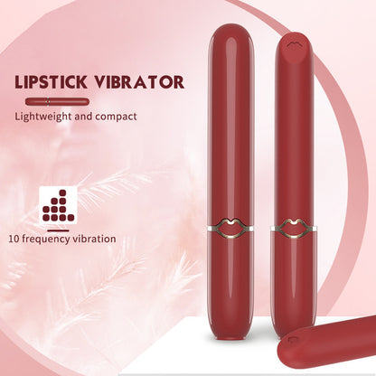 Lipstick Vibrator Female Masturbation Portable Usb Charging Adult Sex Products