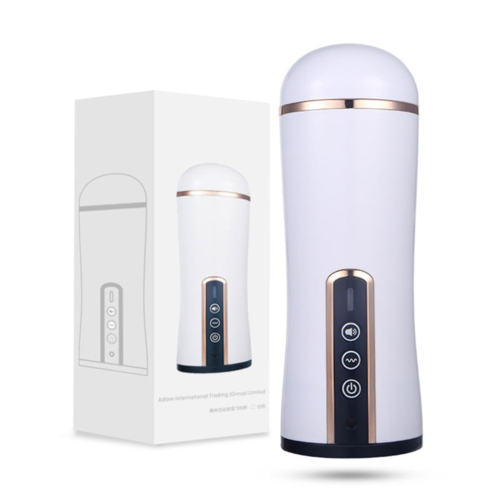 Aircraft Cup Men's Electric Telescopic Vacuum Oral Masturbation Cup Adult Sex Products Penis Trainer