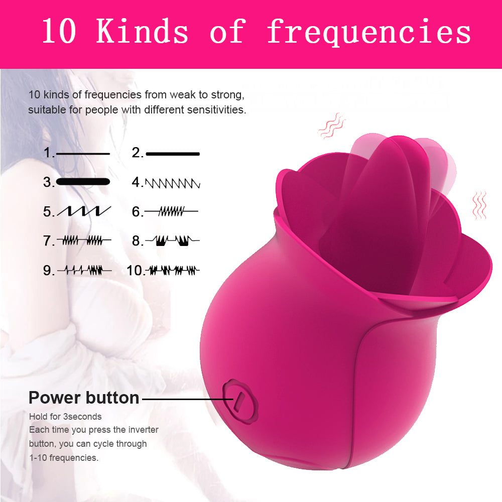 Rose Tongue Licking Clitoris Vibrator