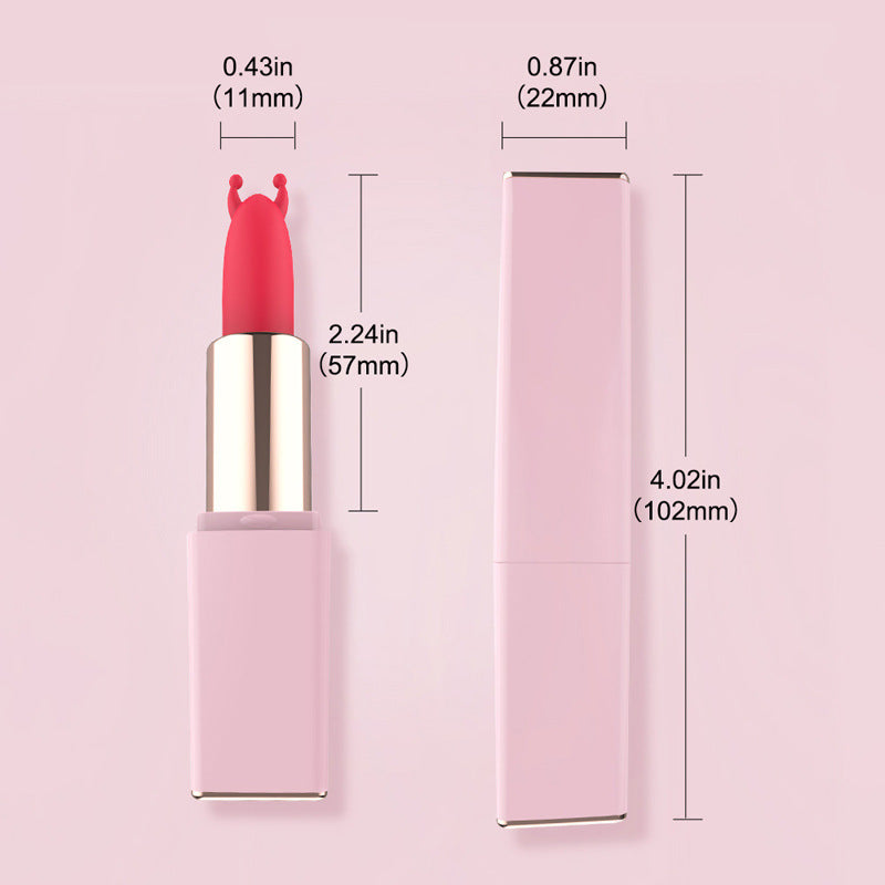 Rechargeable Multi Frequency Vibrating Lipstick Mini Egg Jumping Convertible
