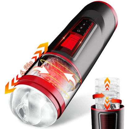 Automatic Male Masturbator 7 Thrusting Rotating Vaginal Mouth Pocket P
