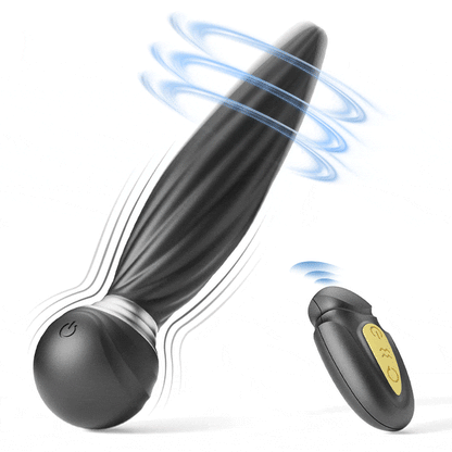 DAISY 7 Vibrating & 7 Head Rotating Remote Prostate Anal Butt Plug