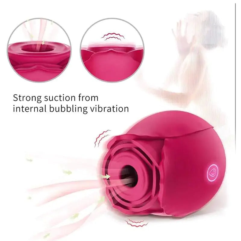Rose Sucking Vibrator Sex Toys For Women Purple