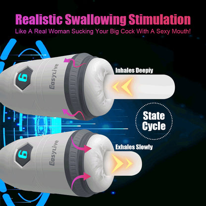 Vibrbud - Automatic Sucking Masturbation Cup Blowjob Masturbator Vibrating Oral Sex Toys For Men