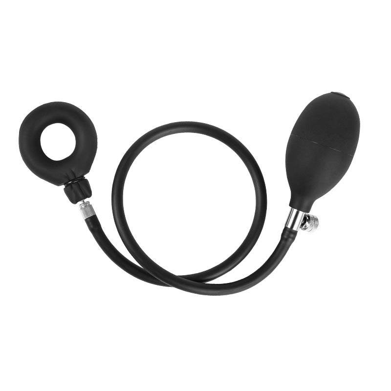 Liquid Silicone Cock Ring Inflatable Restraint Penis Sleeve Male Mastu