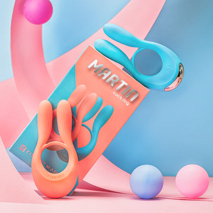 KISSTOY Martin Couple Resonance Cock Ring Elastic Force Delayed Ej