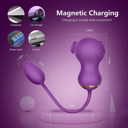 Dora G Spot Female And Clit Sucker 2 In 1 Vibrator Toy