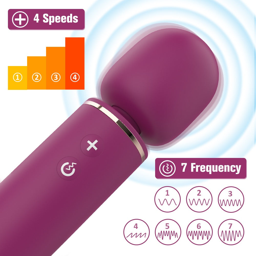 Enrichment Peak Wand Massager 4 Speeds Clit Vibrators