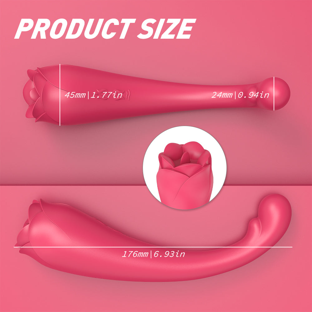 Usb Rechargeable Rose Body Wand Massager