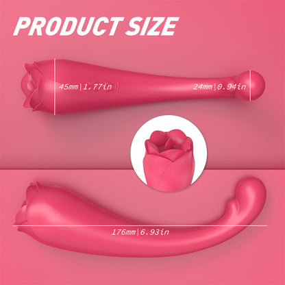 Usb Rechargeable Rose Body Wand Massager