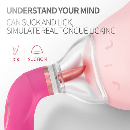 Clitoral Sucking Licking Vibrator, G Spot Tongue Vibrator