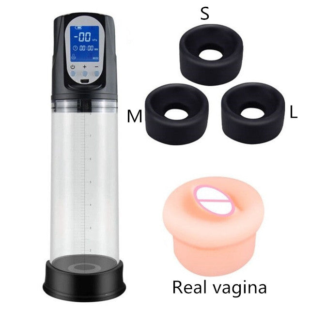 Electric Dick Enlargement Sleeve Vacuum Erection Enhancer Penis Pump