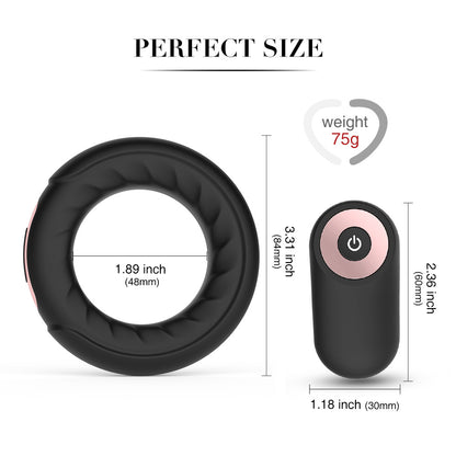 Vibrator Vibrating Penis Ring for Clitoral Stimulation, Remote Control
