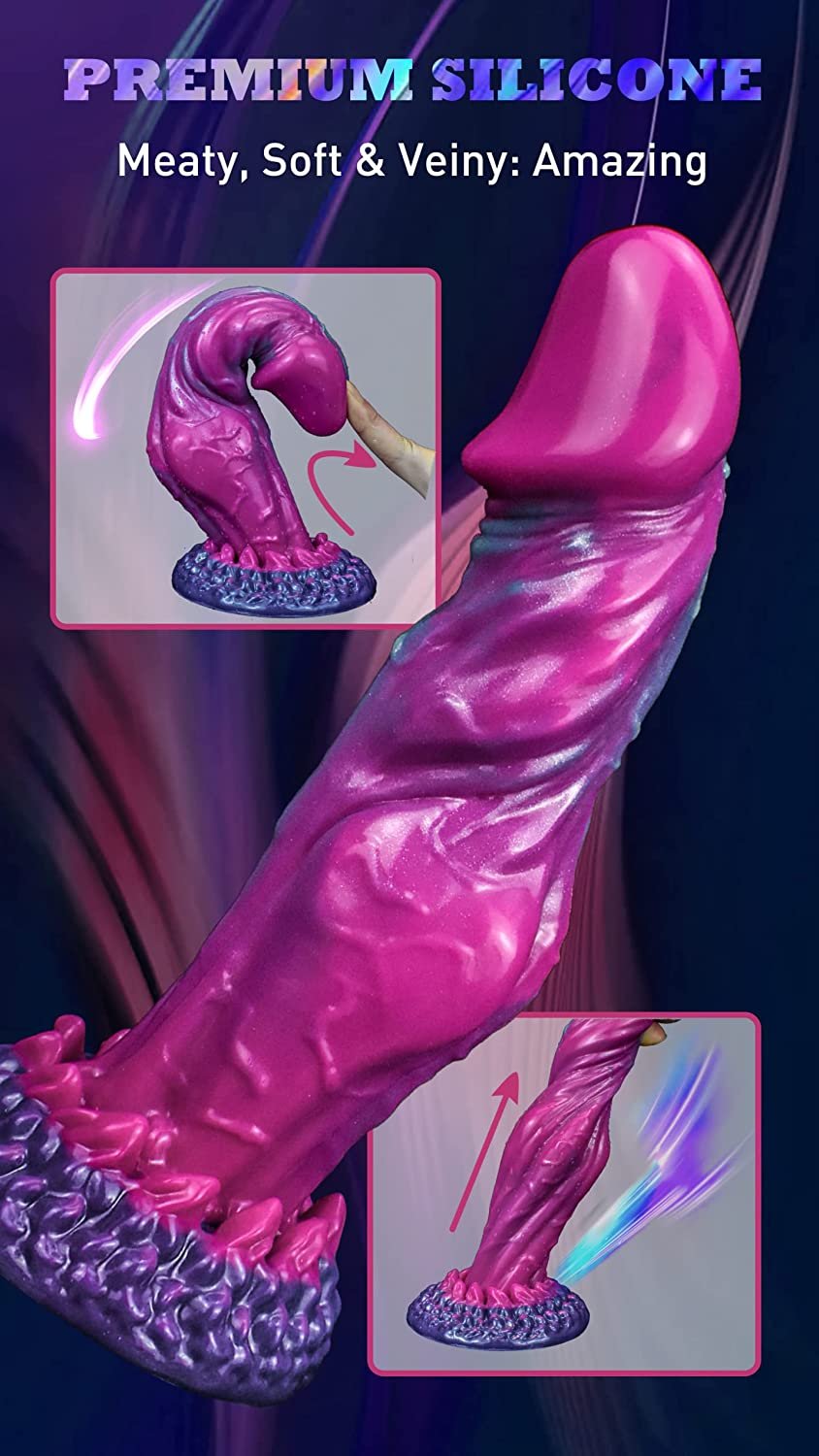 Fantasy Dildo Realistic Dildo- Titan-Purple