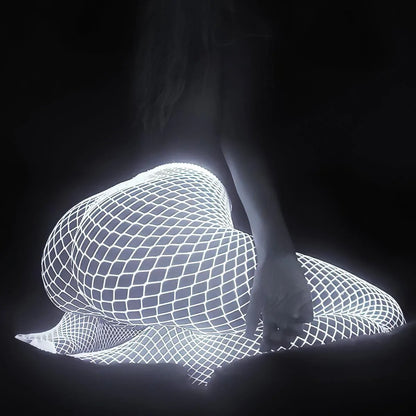 Glow in the Dark Fishnet Stockings