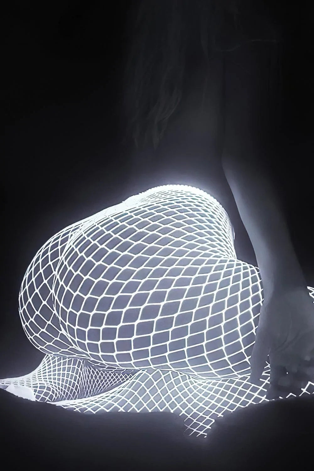 Glow in the Dark Fishnet Stockings