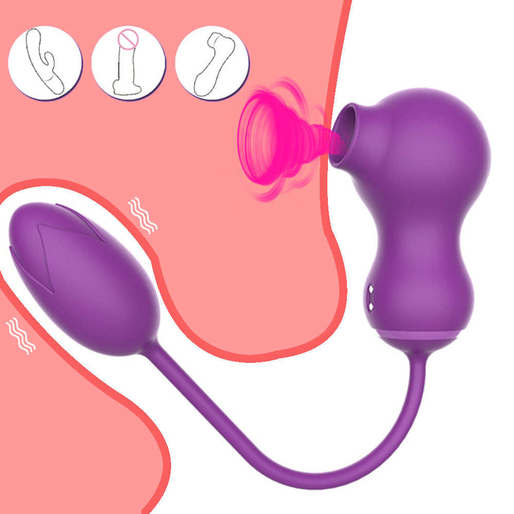 Dora G Spot Female And Clit Sucker 2 In 1 Vibrator Toy