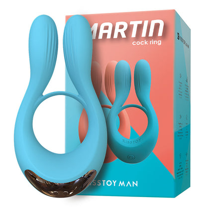 KISSTOY Martin Couple Resonance Cock Ring Elastic Force Delayed Ej