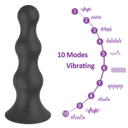 Wireless remote control electric telescopic prostate massager - inflatable