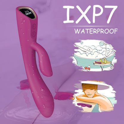 2-Motor Purple Telescopic Bead Vibrator