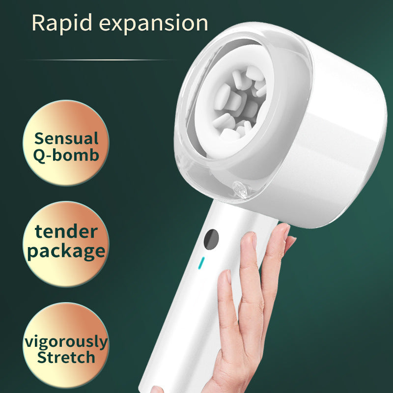 Pearlsvibe - Hair Dryer Men's Vibration Exercise Aircraft Cup Silicone Masturbator Glans Penis Trainer