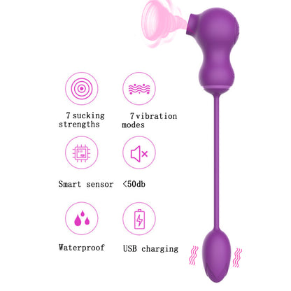 Dora G Spot Female And Clit Sucker 2 In 1 Vibrator Toy