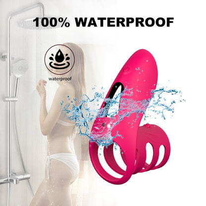 Lock Ring Usb Charging Vibration Wireless Remote Control Vibrating Rod