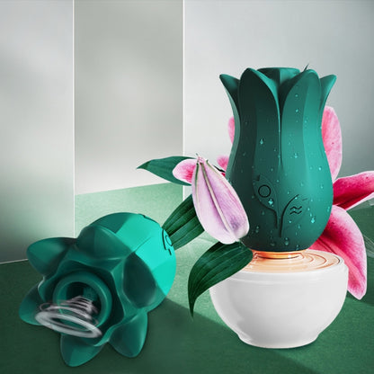 Rechargeable 4 Modes Rose Stimulator