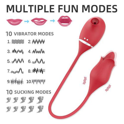 2in1 Rose Vibrator