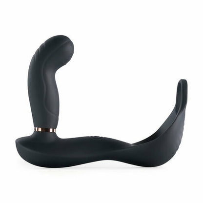 7 Vibrating &amp; Pulsating Balls Teasing Butt Plug with Cock Ring