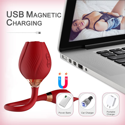 Rose Vibrator Double Use Sucking Vibrator