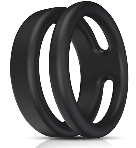 Silicone Dual Penis Ring, Premium Stretchy Erection Cock Ring Erection