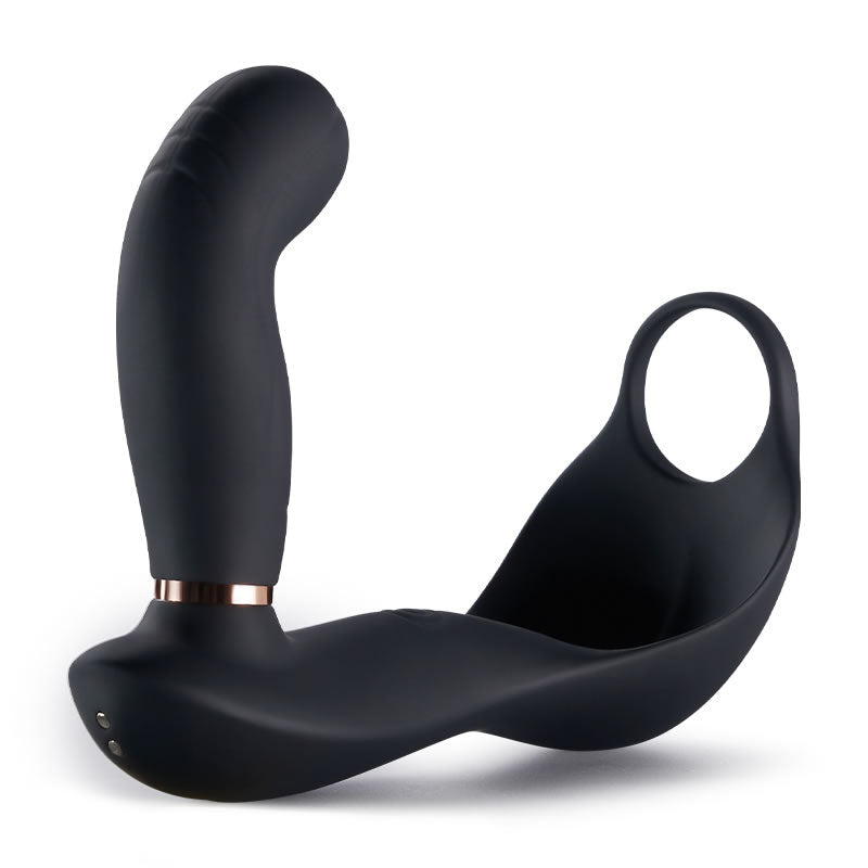 Bill 7X7 Vibrating & Pulsating Balls& Heating Teasing Butt Plug with C