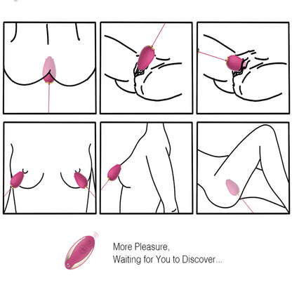 Remote Control Rose Vibrator Egg Massager