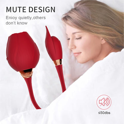 Rose Vibrator Double Use Sucking Vibrator